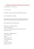 SSC 200 exam III NCSU Exam &num;1 Questions with Correct Answers