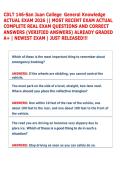 Tf-cbt cert Actual Exam &vert;&vert;Recent Actual Exam &NewLine;With Complete Questions & Correct Answers &NewLine;Verified AnswersAlready Graded A&plus; &vert;&vert; &NewLine;Guaranteed Success&excl;&excl; Newest Exam&vert;&vert; Just &NewLine;Released 