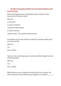 SSC 200&colon; The Cyclying of Water thru Soil Exam&num;1 Questions with&NewLine;Correct Answers