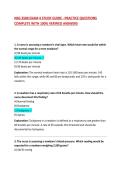 NSG 3500 EXAM 4 STUDY GUIDE - PRACTICE QUESTIONS COMPLETE WITH 100&percnt; VERIFIED ANSWERS