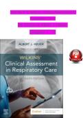 Test Bank for Wilkins' Clinical Assessment in Respiratory Care 9th Edition by Albert J&period; Heuer &vert; Complete Chapters 1-21 &vert; Verified Answers