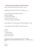 SSC 200&colon; Test 2 Exam &num;1 Questions with Correct Answers&NewLine;