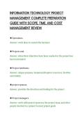 INFORMATION TECHNOLOGY PROJECT&NewLine;MANAGEMENT COMPLETE PREPARATION&NewLine;GUIDE WITH SCOPE&comma; TIME&comma; AND COST&NewLine;MANAGEMENT REVIEW