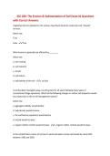 SSC 200&colon; The Erosion & Sedimentation of Soil Exam &num;1 Questions&NewLine;with Correct Answers