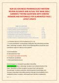 NUR 635 ADVANCED PHARMACOLOGY MIDTERM &NewLine;REVIEW ACCURATE AND ACTUAL TEST BANK 2026 &vert; &NewLine;CURRENTLY TESTING QUESTIONS WITH VERIFIED &NewLine;ANSWERS AND RATIONALES FOR GUARANTEED PASS &vert; &NewLine;LATEST UPDATE 