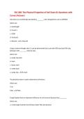 SSC 200&colon; The Physical Properties of Soil Exam &num;1 Questions with&NewLine;Correct Answers&NewLine;