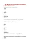 SSC 200&colon; Exam 2- calculation questions NOT included Exam&num;1&NewLine;Questions with Correct Answers