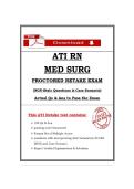 ATI RN Med Surg Proctored Retake 2 Exam Questions & Verified Answers&period;