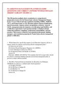 PA ASBESTOS MANAGEMENT PLANNER EXAM300 &NewLine;QUESTIONS AND CORRECT ANSWERS WITH RATIONALES &NewLine;2026&vert;2027 ALREADY GRADED A&plus;