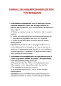 PRAXIS 5412 EXAM QUESTIONS COMPLETE WITH VERIFIED ANSWERS