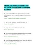 INP 402 TEST PAPER QUESTIONS AND&NewLine;SOLUTIONS VERIFIED PRACTICE REVIEW&NewLine;MATERIAL&NewLine;