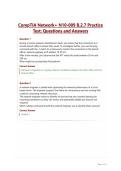 CompTIA Network&plus; N10-009 B&period;2&period;7 Practice Test Questions and Answers&period;