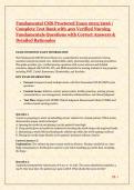 Fundamental CMS Proctored Exam 2025&sol;2026 &vert; Complete Test Bank with 400 Verified Nursing Fundamentals Questions&comma; Correct Answers & Detailed Rationales &lpar;NGN&comma; ATI&comma; NCLEX&rpar;