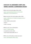 CDCR SGT 96 ASSESSMENT SCRIPT 2026&NewLine;VERIFIED ANSWERS COMPREHENSIVE REVIEW