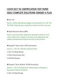 CDCR SGT 96 CERTIFICATION TEST PAPER&NewLine;2026 COMPLETE SOLUTIONS GRADED A PLUS