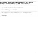 NCCT Surgical Tech Practice Exam Questions And Answers Comprehensive Study Guide 2027
