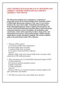 APWA CPII PRACTICE EXAM 300 ACTUAL QUESTIONS AND &NewLine;CORRECT ANSWERS WITH RATIONALE ALREADY &NewLine;GRADED A&plus; NEW UPDATE