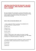 AHIP FINAL EXAM PRACTICE TEST 2026&sol;2027&vert; Q&A WITH &NewLine;EXPERT RATIONALES &vert; NEWLY RELEASED &vert; GUARANTEED &NewLine;PASS - A&plus; GRADED