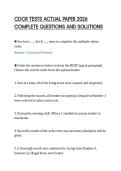 CDCR TESTS ACTUAL PAPER 2026&NewLine;COMPLETE QUESTIONS AND SOLUTIONS