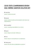CDCR TESTS COMPREHENSIVE REVIEW&NewLine;2026 VERIFIED QUESTION SOLUTION SET