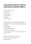 CDFA IPM FINAL PAPER 2026 COMPLETE&NewLine;QUESTIONS AND ANSWERS VERIFIED A&plus;