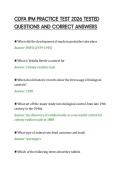 CDFA IPM PRACTICE TEST 2026 TESTED&NewLine;QUESTIONS AND CORRECT ANSWERS