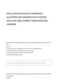 PHTLS 10TH EDITION WITH CORRECT QUESTIONS AND ANSWERS & VERIFIED SOLUTIONS