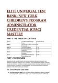 2026&sol;2027 ELITE NYS CPAC Test Bank&colon; New York Children's Program Administrator Credential &vert; 19&plus; S-Tier Scenarios&comma; Mentor Breakdowns & OCFS Regulatory Mastery