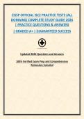 CISSP OFFICIAL ISC2 PRACTICE TESTS &lpar;ALL DOMAINS&rpar; COMPLETE STUDY GUIDE 2026 &vert; PRACTICE QUESTIONS & ANSWERS