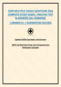 CISSP MULTIPLE CHOICE QUESTIONS 2026 COMPLETE STUDY GUIDE &vert; PRACTICE TEST & ANSWERS &lpar;ALL DOMAINS&rpar;