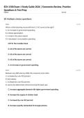 ECN 1500 Exam 1 Study Guide 2026 &vert; Economics Review&comma; Practice Questions & Test Prep