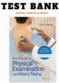 Test bank for Bates&rsquo; Guide To Physical Examination and History Taking 13th Edition by Lynn S&period; Bickley &vert; All chapters &lpar;1- 27&rpar; 