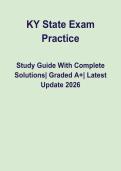 KY State Exam Practice &vert; Complete Questions and Detailed Answers &vert; Kentucky Licensing Prep PDF &lpar;2026&ndash;2027&rpar;