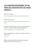 CDL PASSENGER ENDORSEMENT ACTUAL&NewLine;PAPER 2026 QUESTIONS WITH SOLUTIONS&NewLine;GRADED A&plus;