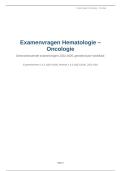 Hematologie & Oncologie &vert; Examenvragen per hoofdstuk &plus; oplossing &vert; 2022 - 2025 &vert; KU Leuven &vert; Master Geneeskunde