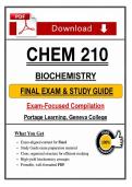 BioChem 210 Module 5 Exam &lpar;2026 &sol; 2027&rpar; &lpar;PDF&rpar; &vert; Geneva College&NewLine;