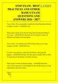 SNSP EXAM - BEST &NewLine;PRACTICES AND OTHER &NewLine;BASICS EXAM &NewLine;QUESTIONS AND &NewLine;ANSWERS 2026 - 2027 