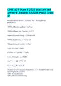 COSC 275 Exam 1 2026 Question and&NewLine;Answer &vert; Complete Revision Pack &vert; Grade&NewLine;A&plus;