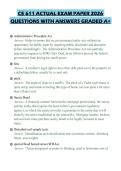 CE 611 ACTUAL EXAM PAPER 2026&NewLine;QUESTIONS WITH ANSWERS GRADED A&plus;