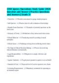 CISR Agency Operations Study Guide 2026&NewLine;Question and Answer &vert; Practice Questions&NewLine;and Answers &vert; Grade A&plus;