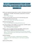CE 611 COMPREHENSIVE STUDY GUIDE&NewLine;2026 FULL QUESTIONS AND SOLUTIONS&NewLine;GRADED A&plus;