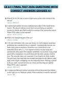 CE 611 FINAL TEST 2026 QUESTIONS WITH&NewLine;CORRECT ANSWERS GRADED A&plus;