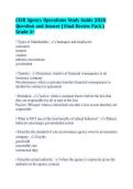 CISR Agency Operations Study Guide 2026&NewLine;Question and Answer &vert; Final Review Pack &vert;&NewLine;Grade A&plus;