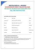 NURS 611 EXAM 1 PATHO ACTUAL EXAM TEST BANK 2024 COMPLETE 350 QUESTIONS AND CORRECT DETAILED ANSWERS