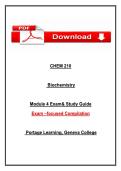 CHEM 210 Biochemistry Module 4 Exam &lpar;2026 &sol; 2027&rpar; &lpar;PDF&rpar; &vert; Geneva College&NewLine;
