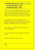 UNITEK OB EXAM 1 &lbrack;CH &NewLine;3-5&rsqb; QUESTIONS AND &NewLine;ANSWERS 2026  -2027