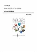 Biology&colon; Science for Life with Physiology &mdash;  5th Edition&comma; by Colleen Belk&comma; Virginia Maier &vert; Complete Test Bank &lpar;Ch&period; 1-25&rpar; 