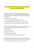 NURS 480 EXAM 3 ACTUAL QUESTIONS AND ANSWERS&NewLine;LATEST TOP SCORE 2025-2026