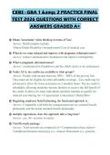 CEBS - GBA 1 & 2 PRACTICE FINAL&NewLine;TEST 2026 QUESTIONS WITH CORRECT&NewLine;ANSWERS GRADED A&plus;
