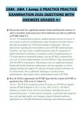 CEBS - GBA 1 & 2 PRACTICE PRACTICE&NewLine;EXAMINATION 2026 QUESTIONS WITH&NewLine;ANSWERS GRADED A&plus;